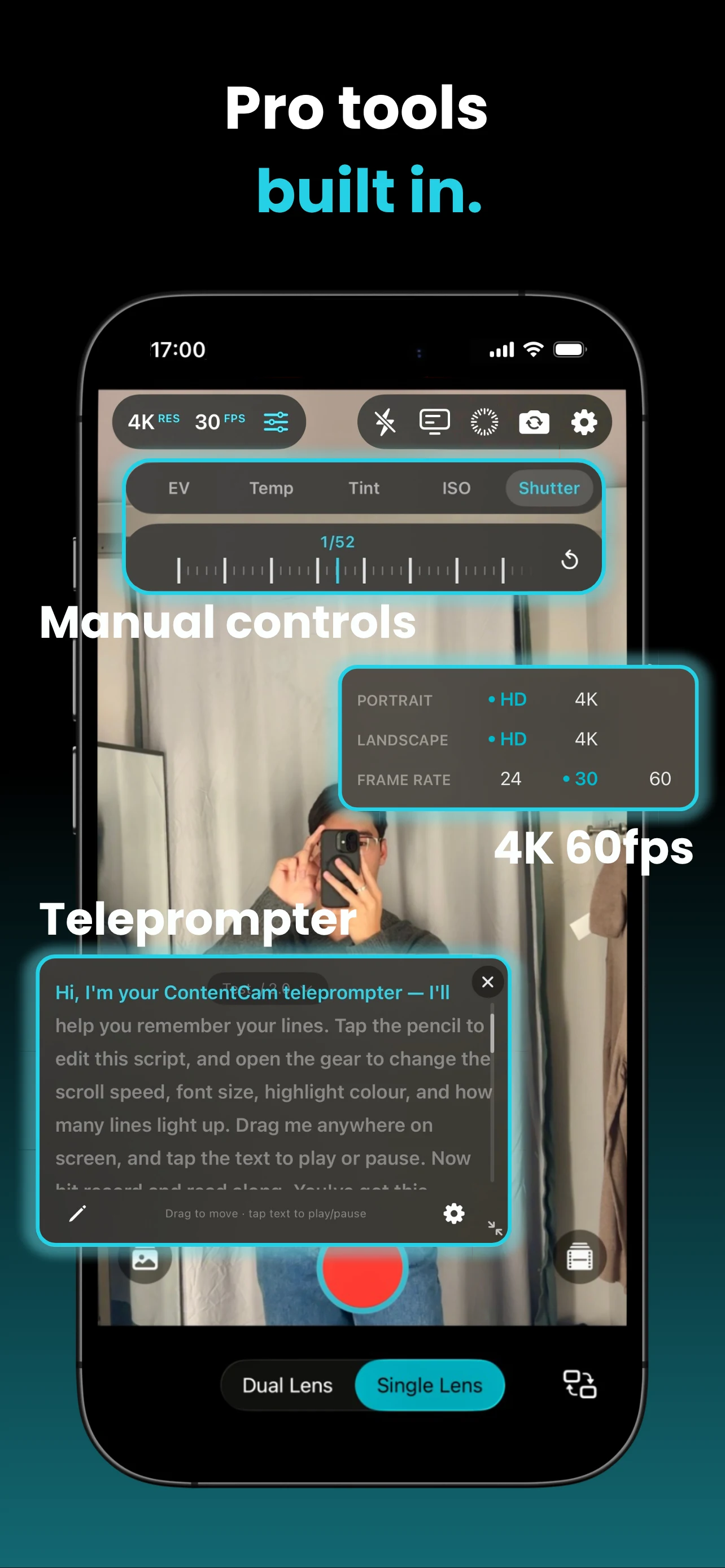 ContentCam: Dual Camera Video screenshot
